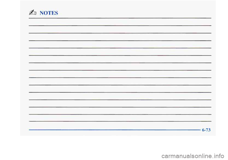 Oldsmobile Aurora 1998  Owners Manuals b NOTES  