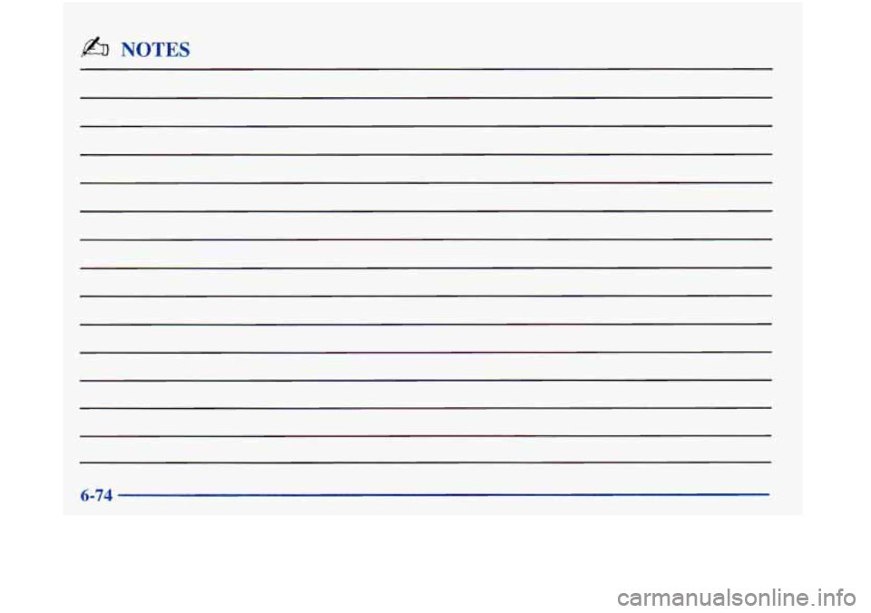 Oldsmobile Aurora 1998  Owners Manuals @% NOTES 
6-74  