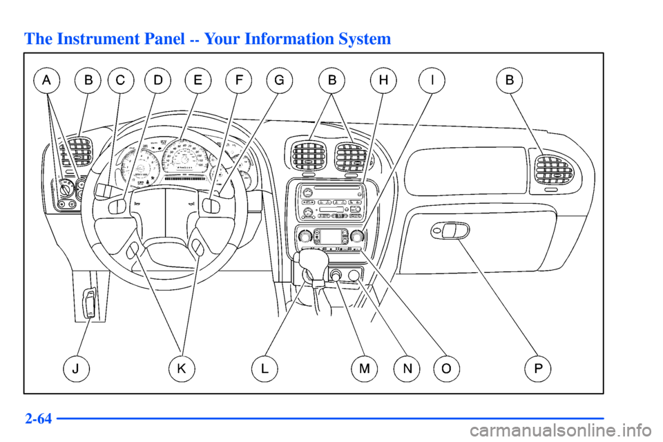 Oldsmobile Bravada 2002  Owners Manuals 2-64
The Instrument Panel -- Your Information System 