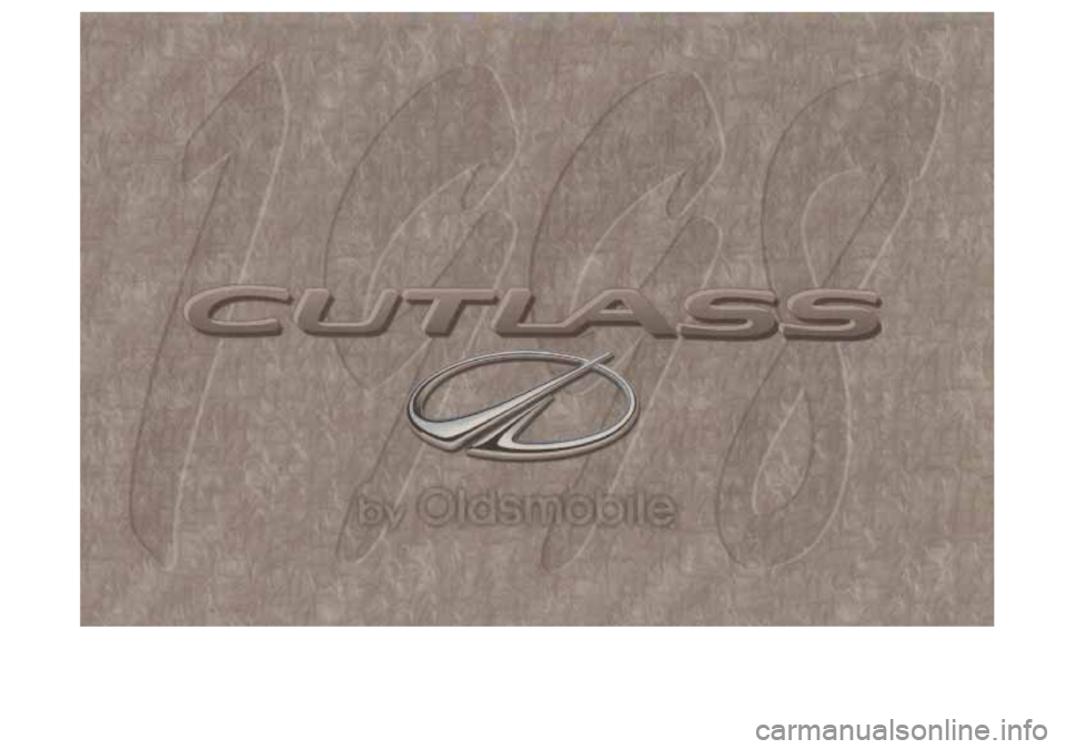 Oldsmobile Cutlass 1998  Owners Manuals 