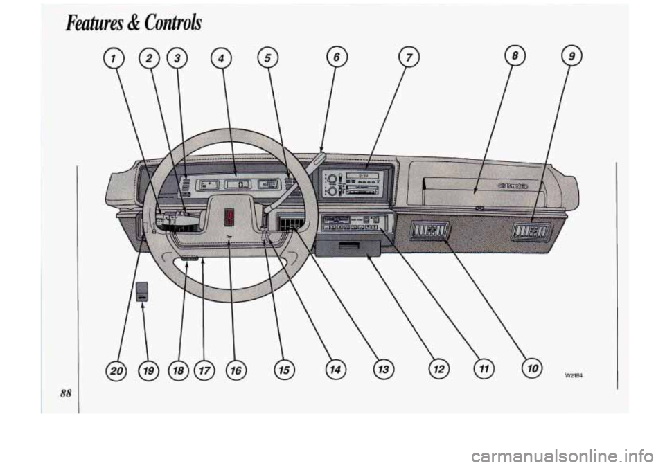Oldsmobile Cutlass Supreme 1993  s Manual Online Features & Controls  