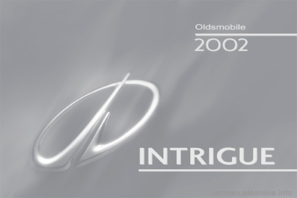 Oldsmobile Intrigue 2002  Owners Manuals 