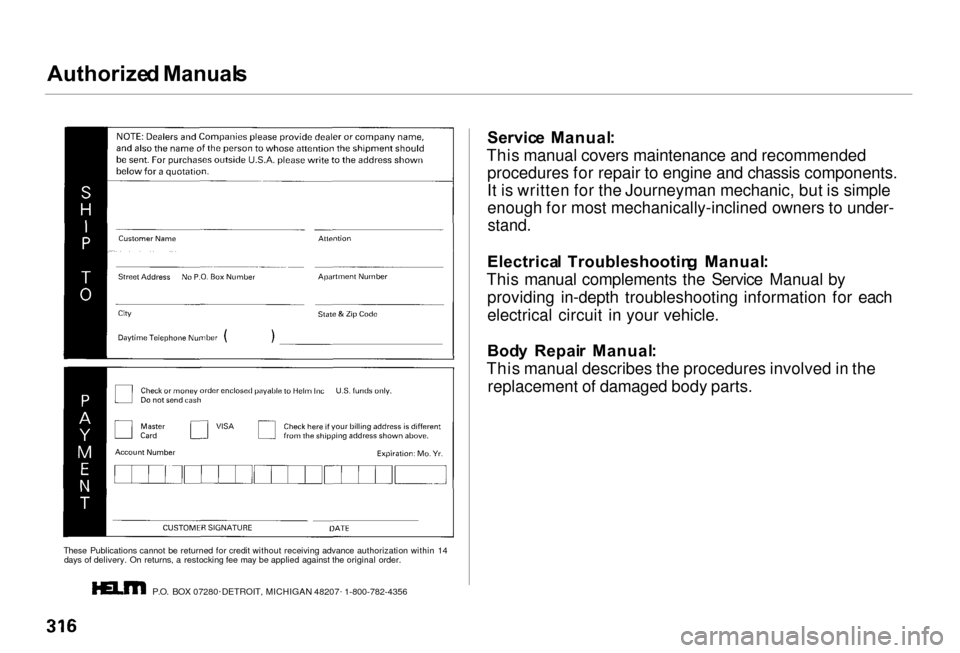 Acura RL 2000 3.5 Manual Online Authorize
d Manual s
These Publications cannot be returned for credit without receiving advance authorization within 14 days of delivery. On returns, a restocking fee may be applied against the origi Acura RL 2000 3.5 Manual Online Authorize
d Manual s
These Publications cannot be returned for credit without receiving advance authorization within 14 days of delivery. On returns, a restocking fee may be applied against the origi