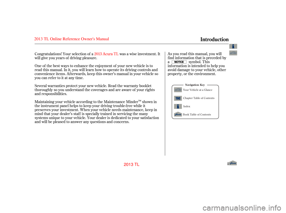 Acura TL 2013  Owners Manual 