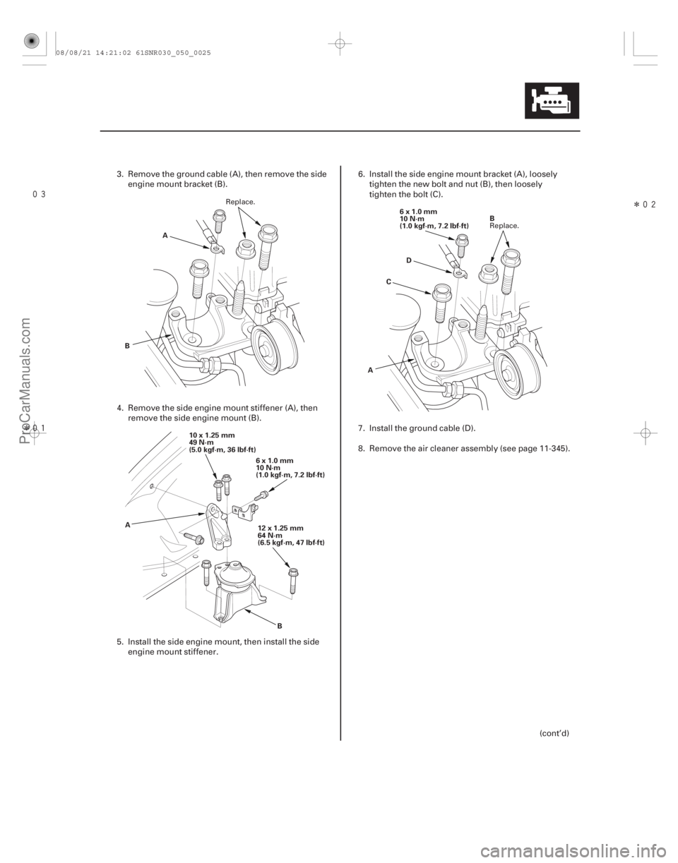ACURA CSX 2006  Service Owners Manual 
Î
 Î
5-25
A
B
A B
10x1.25mm
49 N·m
(5.0 kgf·m, 36 lbf·ft)
6x1.0mm
10 N·m
(1.0 kgf·m, 7.2 lbf·ft)
12x1.25mm
64 N·m
(6.5 kgf·m, 47 lbf·ft) D
A C
B
6x1.0mm
10 N·m
(1.0 kgf·m, 7