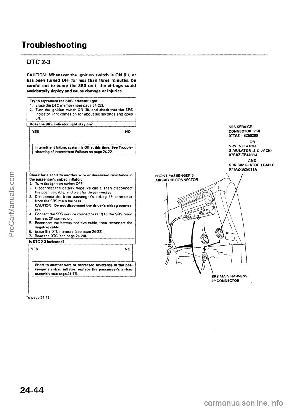 ACURA EL 1997  Service Repair Manual ProCarManuals.com 