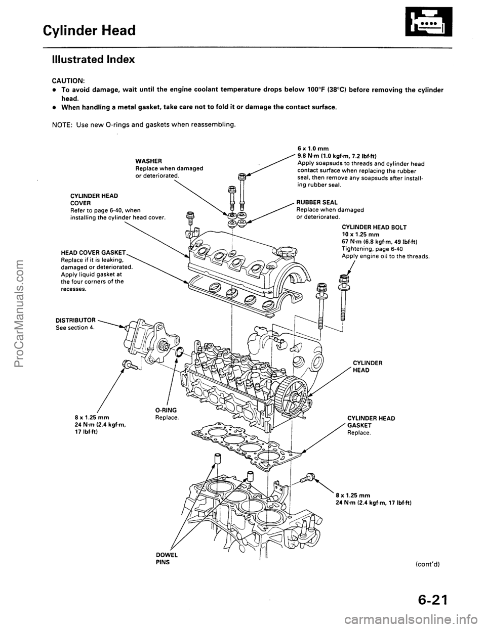 ACURA EL 1997 Service Repair Manual ProCarManuals.com ACURA EL 1997 Service Repair Manual ProCarManuals.com