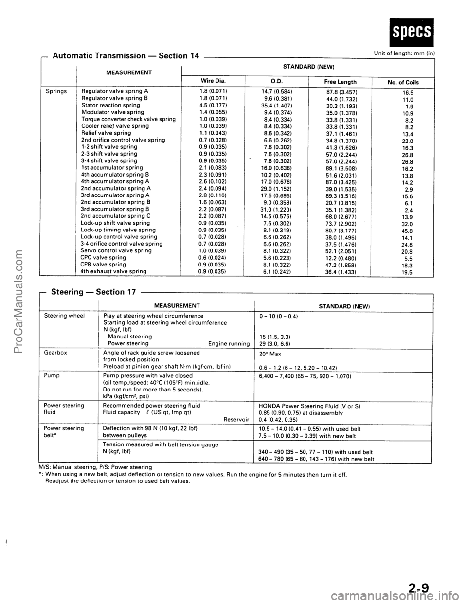 ACURA EL 1997  Service User Guide ProCarManuals.com 