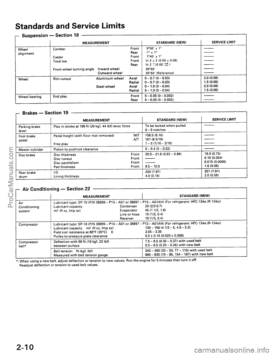 ACURA EL 1997  Service User Guide ProCarManuals.com 