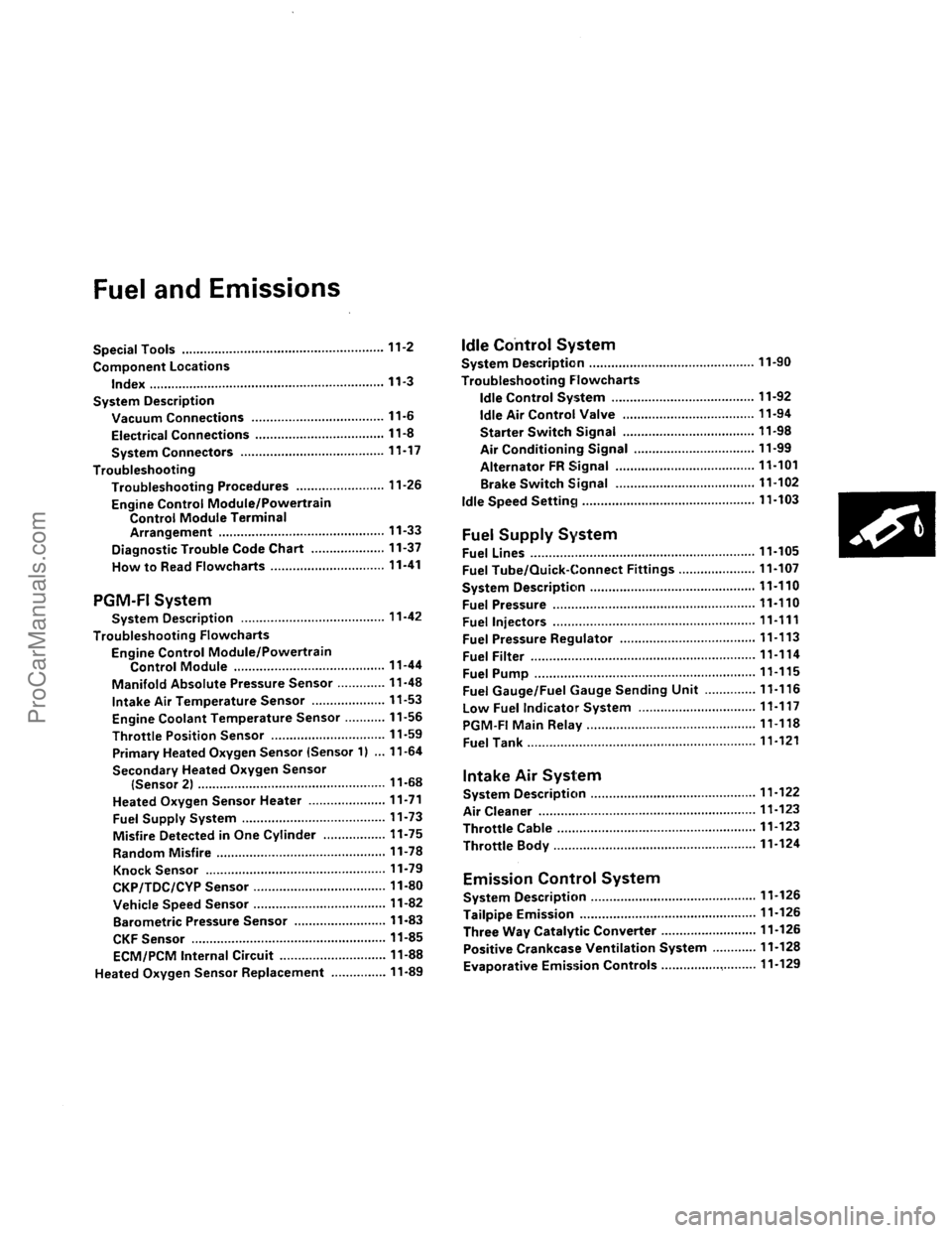 ACURA EL 1997 Service Repair Manual ProCarManuals.com ACURA EL 1997 Service Repair Manual ProCarManuals.com