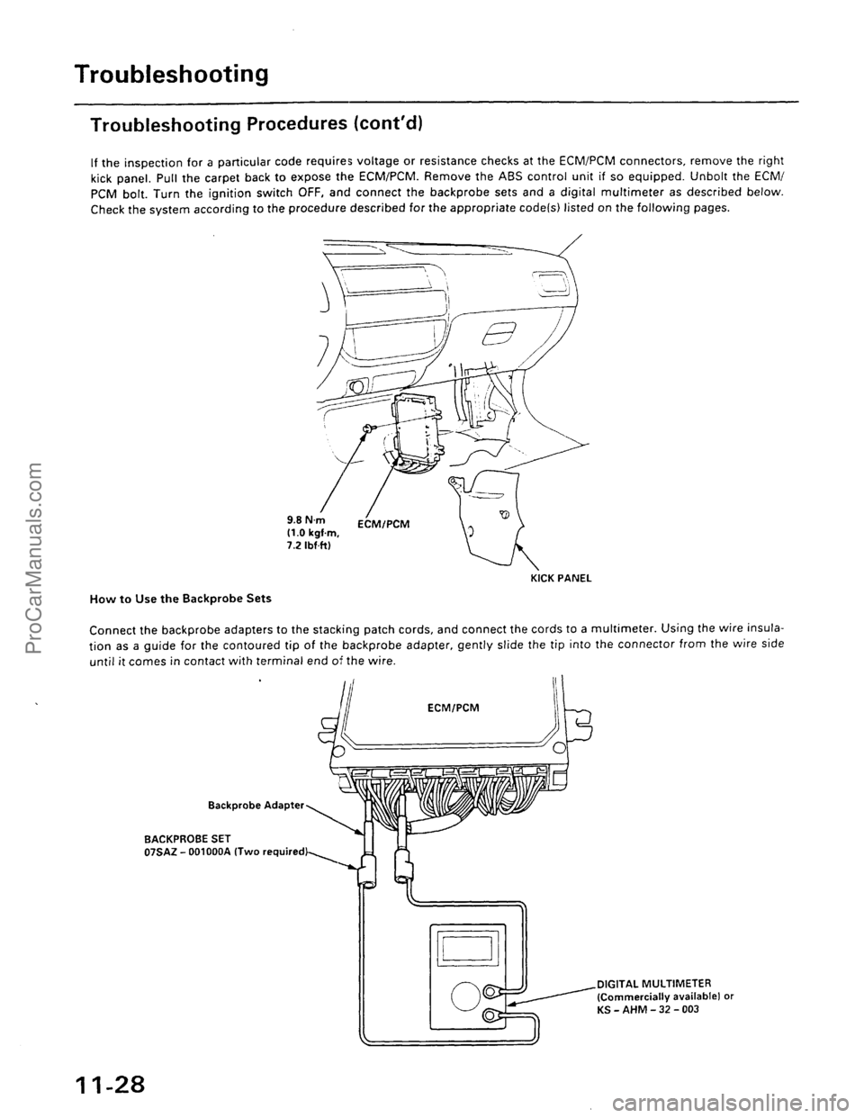 ACURA EL 1997 Service Repair Manual ProCarManuals.com ACURA EL 1997 Service Repair Manual ProCarManuals.com