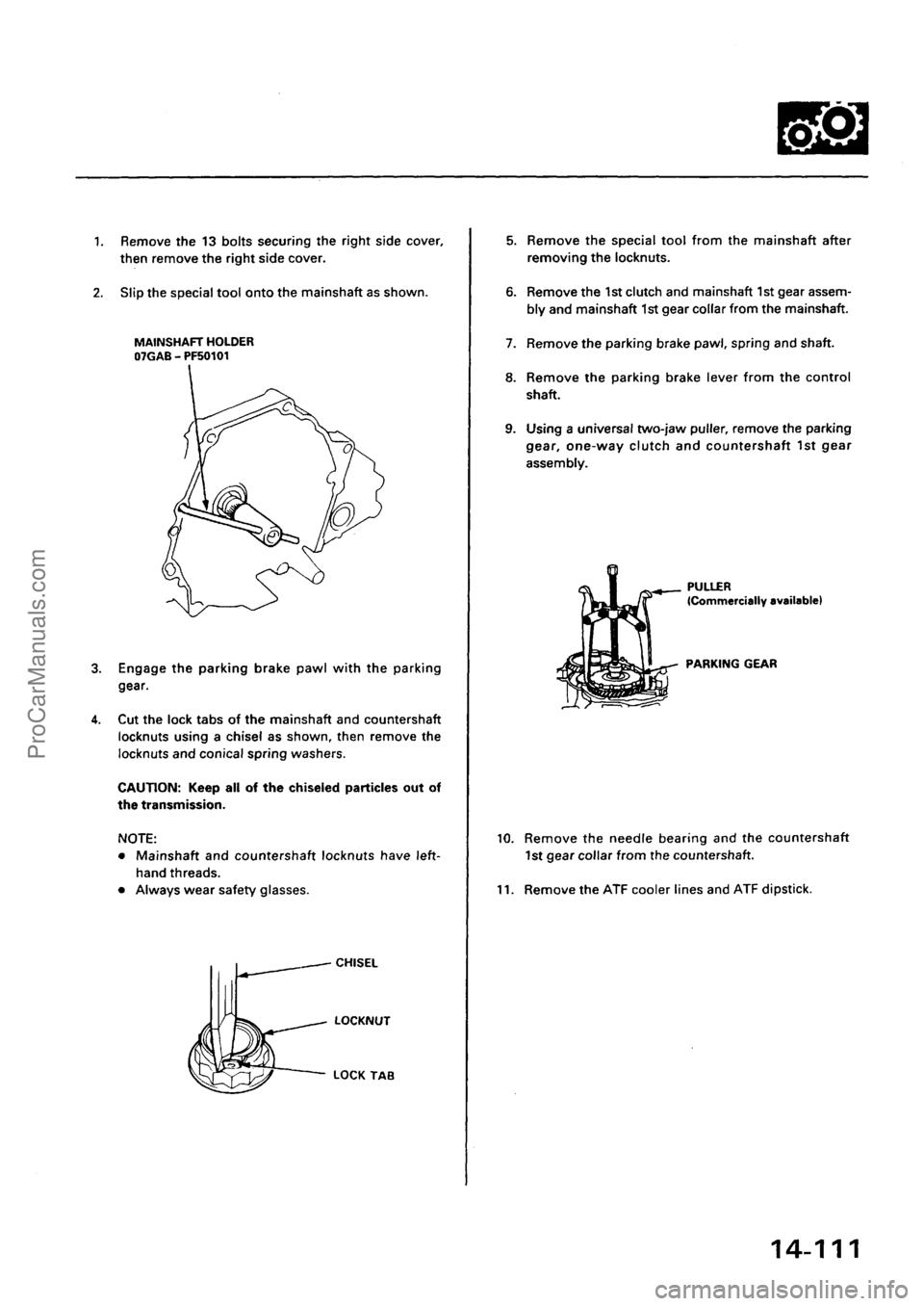 ACURA EL 1997 Service Repair Manual ProCarManuals.com ACURA EL 1997 Service Repair Manual ProCarManuals.com