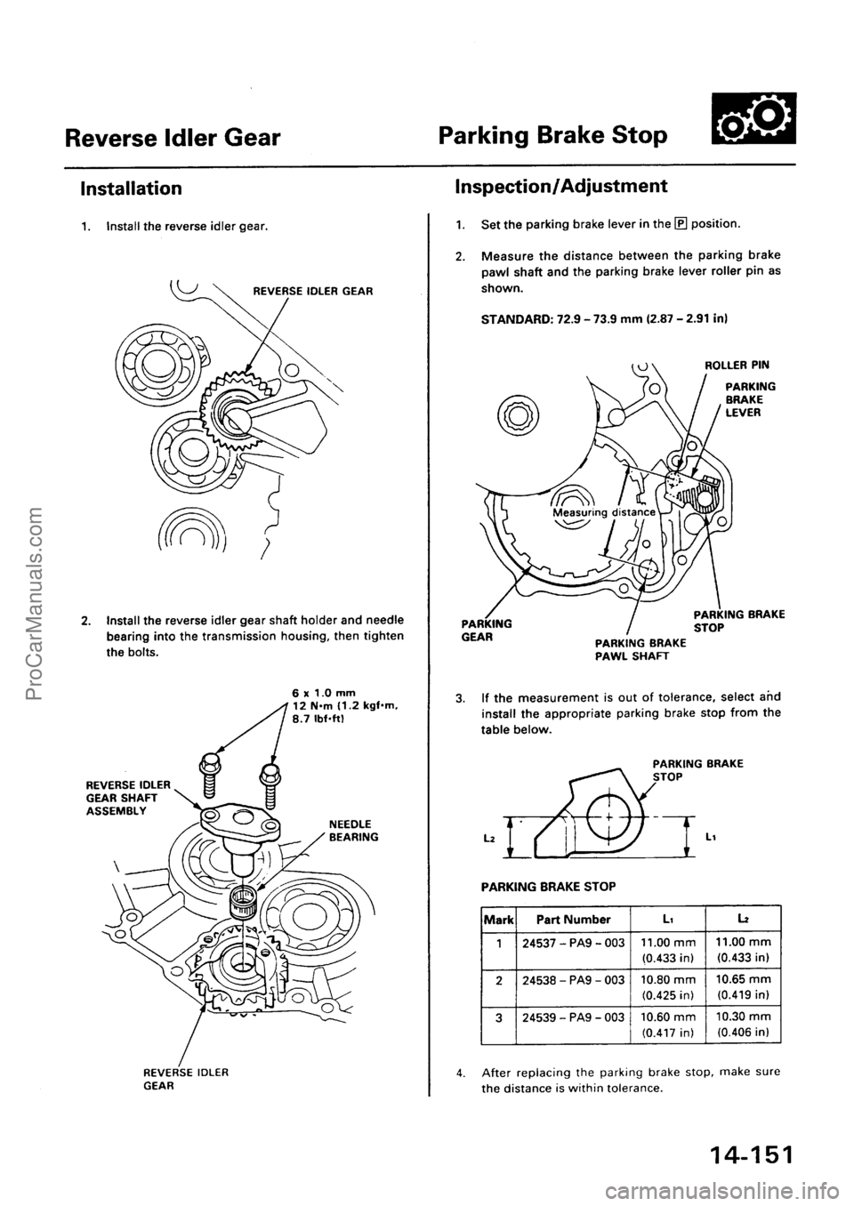 ACURA EL 1997 Service Repair Manual ProCarManuals.com ACURA EL 1997 Service Repair Manual ProCarManuals.com