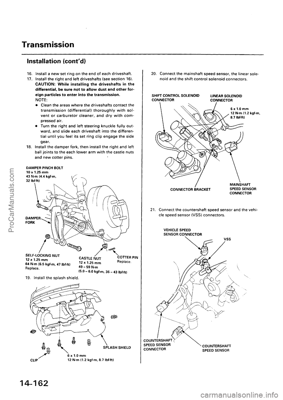ACURA EL 1997 Service Repair Manual ProCarManuals.com ACURA EL 1997 Service Repair Manual ProCarManuals.com