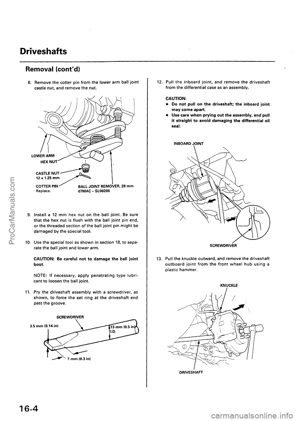 ACURA EL 1997 Service Repair Manual ProCarManuals.com ACURA EL 1997 Service Repair Manual ProCarManuals.com