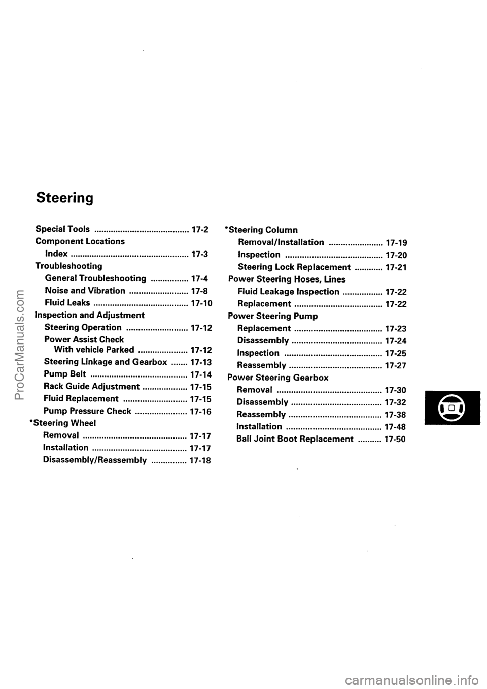 ACURA EL 1997 Service Repair Manual ProCarManuals.com ACURA EL 1997 Service Repair Manual ProCarManuals.com