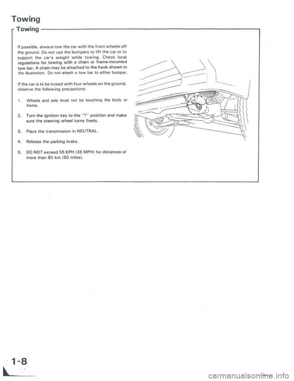 ACURA INTEGRA 1986 Service User Guide ACURA INTEGRA 1986 Service User Guide