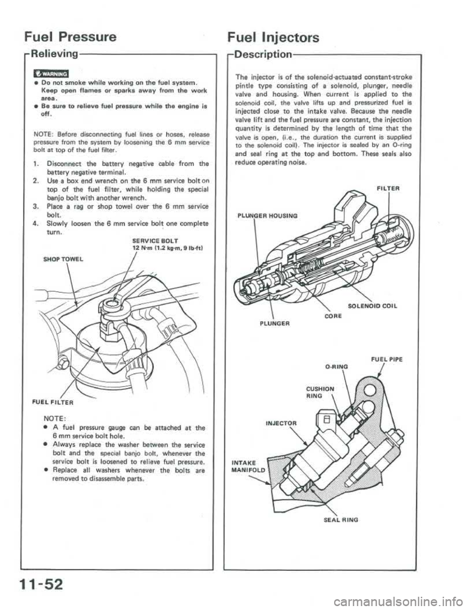 ACURA INTEGRA 1986  Service Repair Manual 