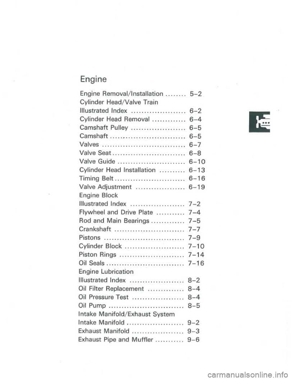 ACURA INTEGRA 1986 Service Owners Guide ACURA INTEGRA 1986 Service Owners Guide