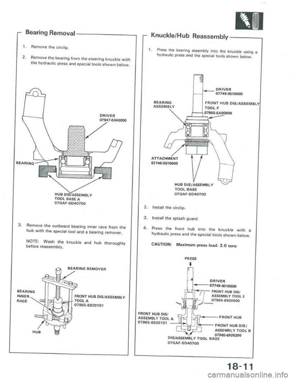 ACURA INTEGRA 1986 Service Repair Manual ACURA INTEGRA 1986 Service Repair Manual