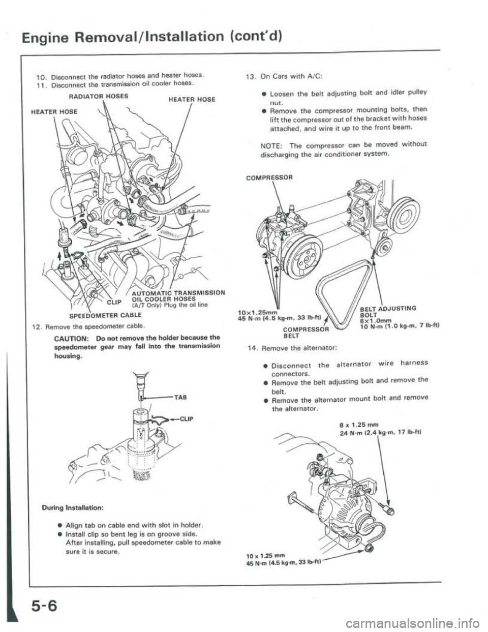 ACURA INTEGRA 1986 Service Service Manual ACURA INTEGRA 1986 Service Service Manual