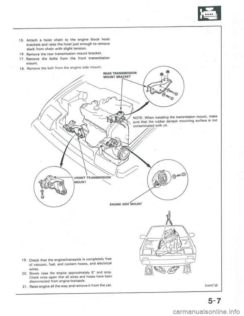 ACURA INTEGRA 1986 Service Service Manual ACURA INTEGRA 1986 Service Service Manual