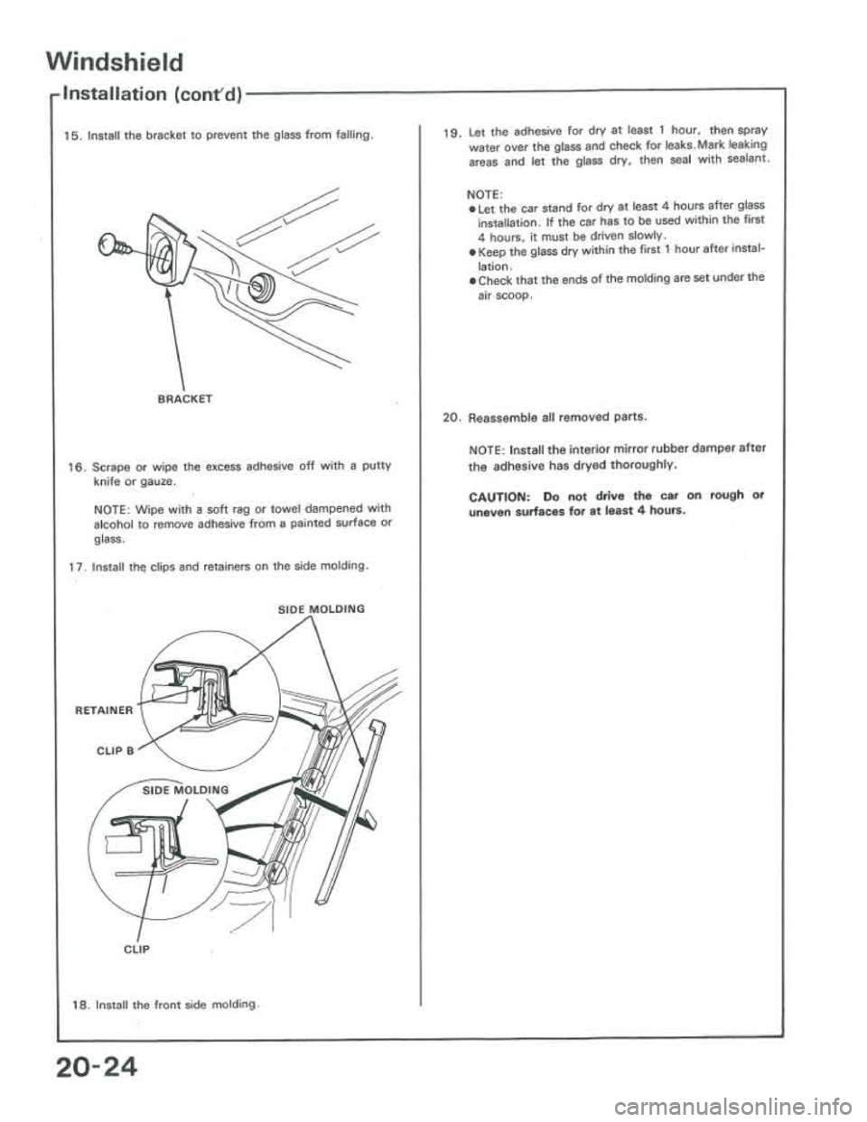 ACURA INTEGRA 1986 Service Repair Manual ACURA INTEGRA 1986 Service Repair Manual