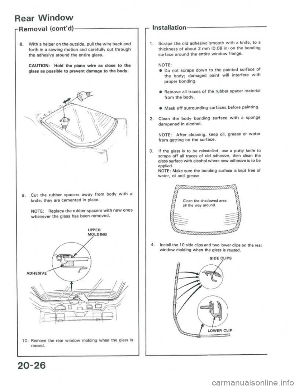 ACURA INTEGRA 1986 Service Repair Manual ACURA INTEGRA 1986 Service Repair Manual