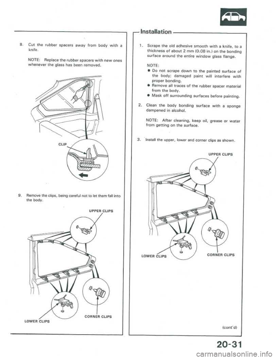 ACURA INTEGRA 1986 Service Repair Manual ACURA INTEGRA 1986 Service Repair Manual