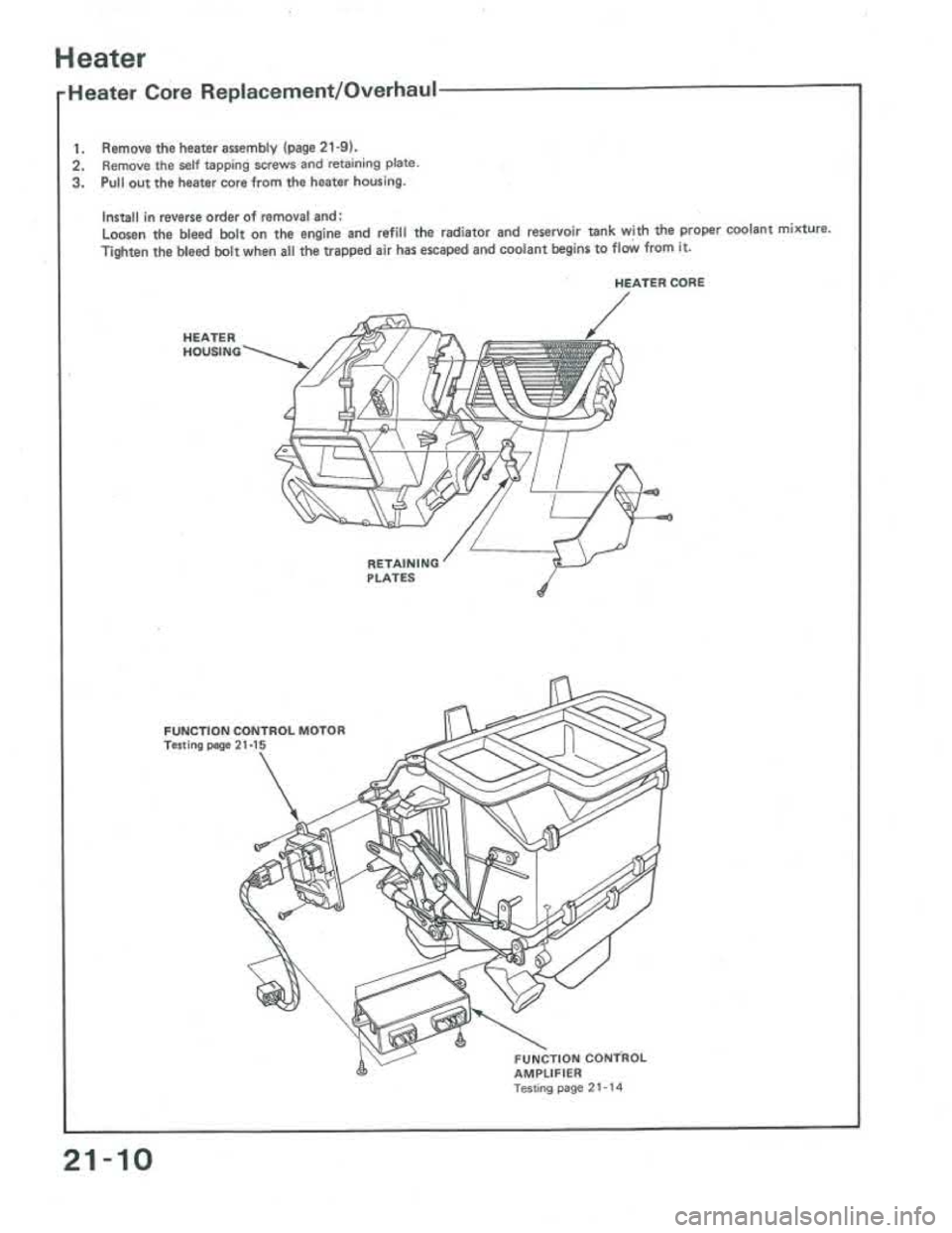 ACURA INTEGRA 1986 Service Repair Manual ACURA INTEGRA 1986 Service Repair Manual