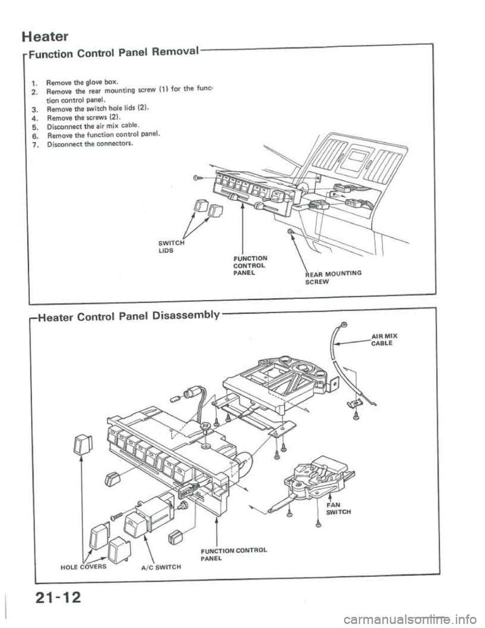 ACURA INTEGRA 1986 Service Repair Manual ACURA INTEGRA 1986 Service Repair Manual