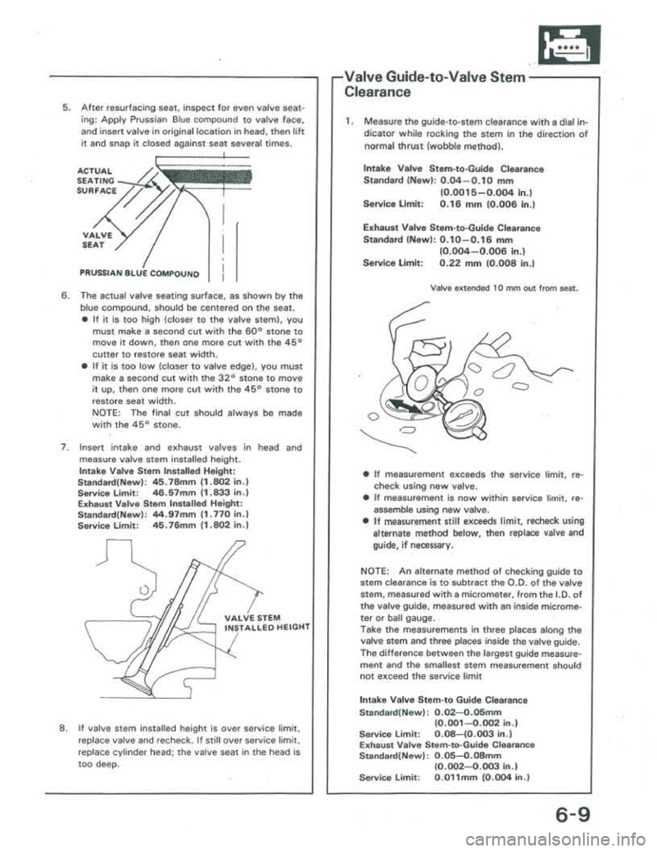 ACURA INTEGRA 1986 Service Workshop Manual ACURA INTEGRA 1986 Service Workshop Manual