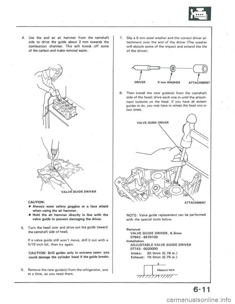 ACURA INTEGRA 1986 Service Workshop Manual ACURA INTEGRA 1986 Service Workshop Manual
