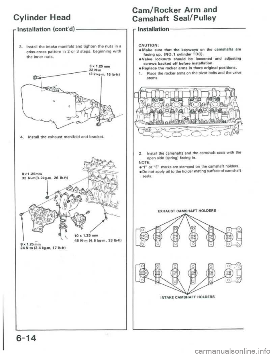 ACURA INTEGRA 1986 Service Workshop Manual ACURA INTEGRA 1986 Service Workshop Manual