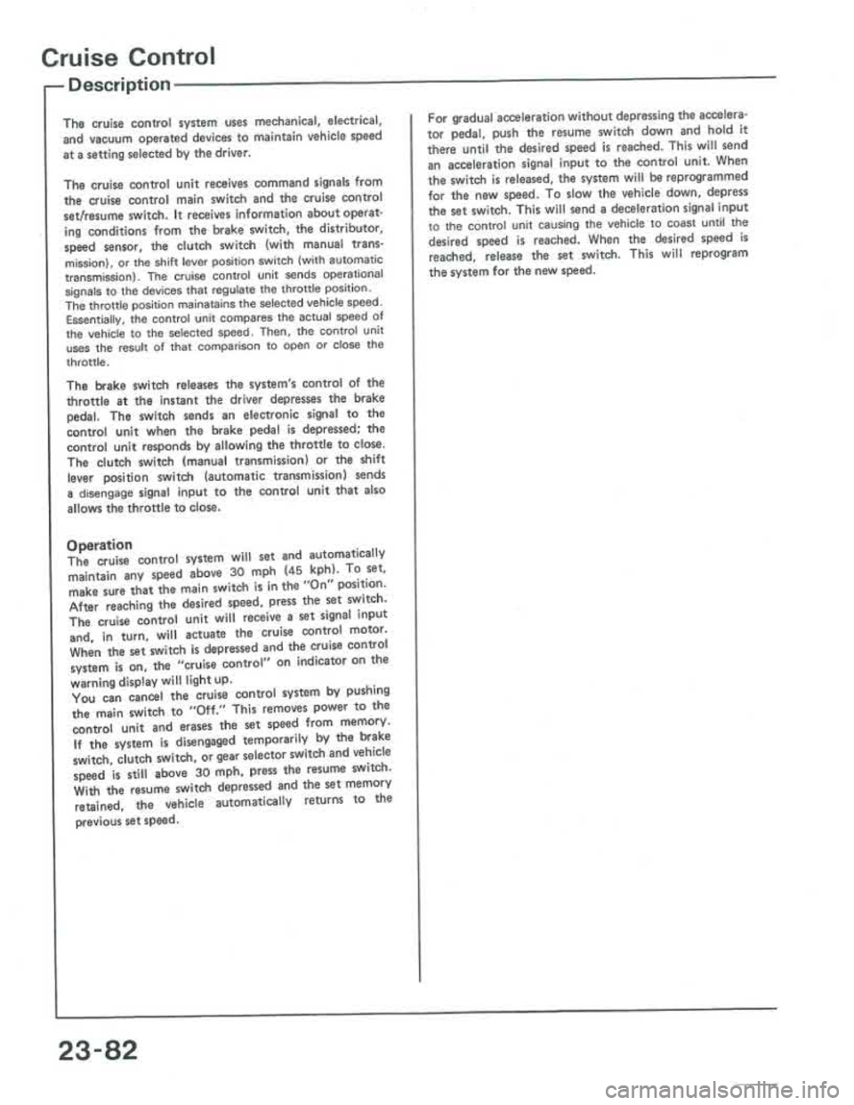 ACURA INTEGRA 1986 Service Repair Manual ACURA INTEGRA 1986 Service Repair Manual