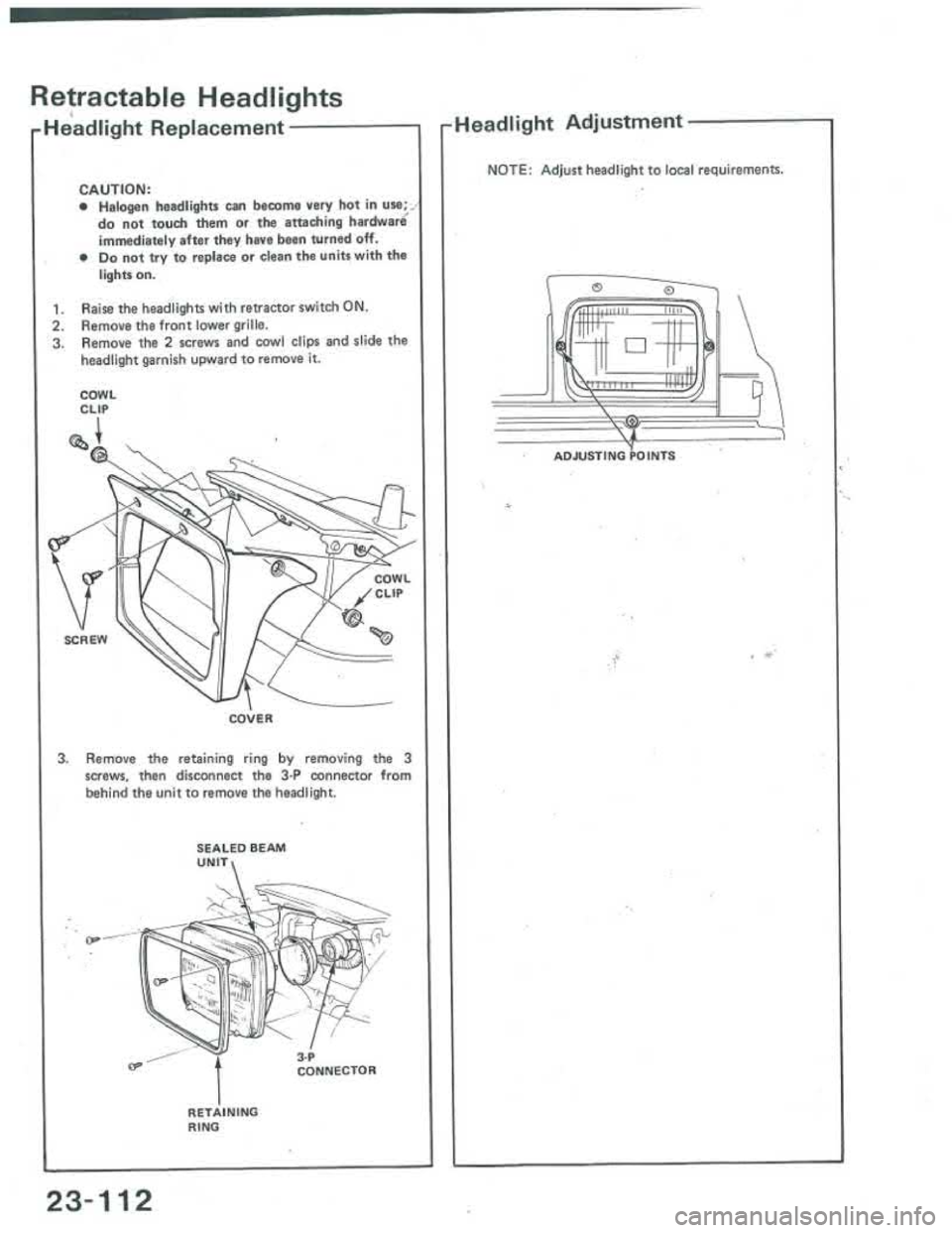 ACURA INTEGRA 1986 Service Repair Manual ACURA INTEGRA 1986 Service Repair Manual