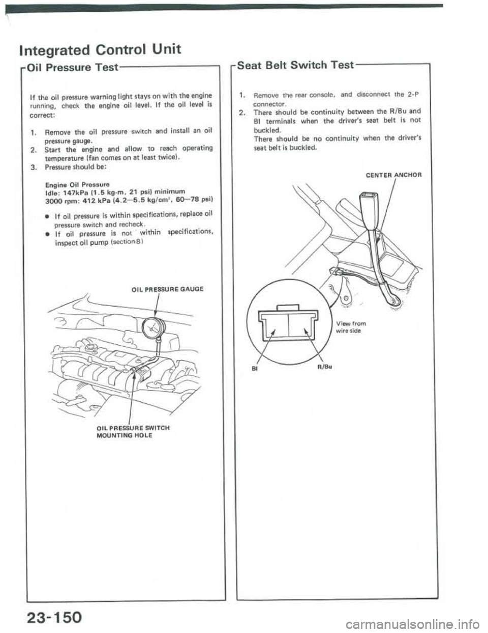 ACURA INTEGRA 1986 Service Repair Manual ACURA INTEGRA 1986 Service Repair Manual