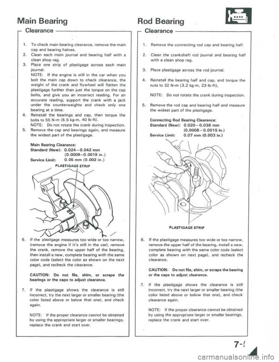 ACURA INTEGRA 1986  Service Manual PDF 