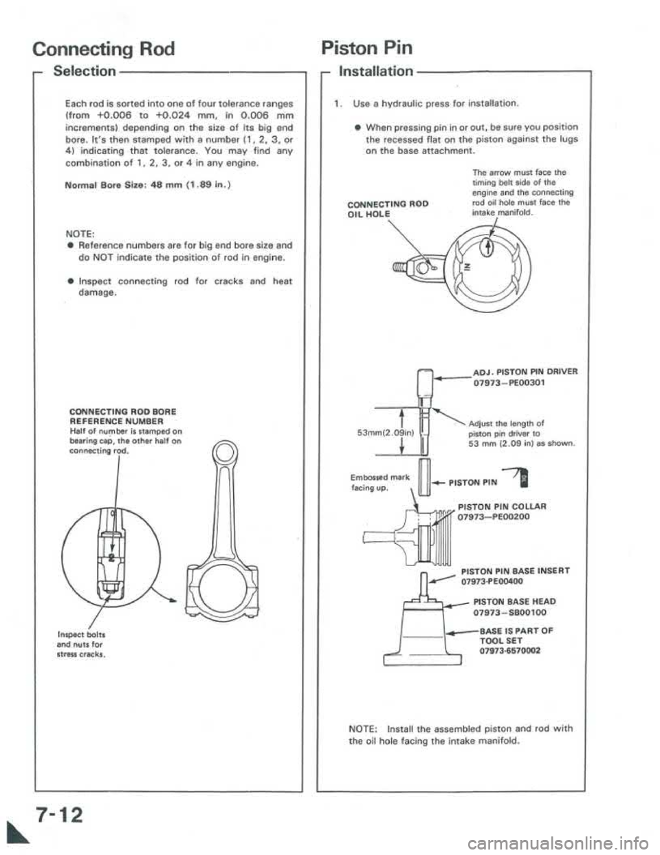 ACURA INTEGRA 1986  Service Manual PDF 