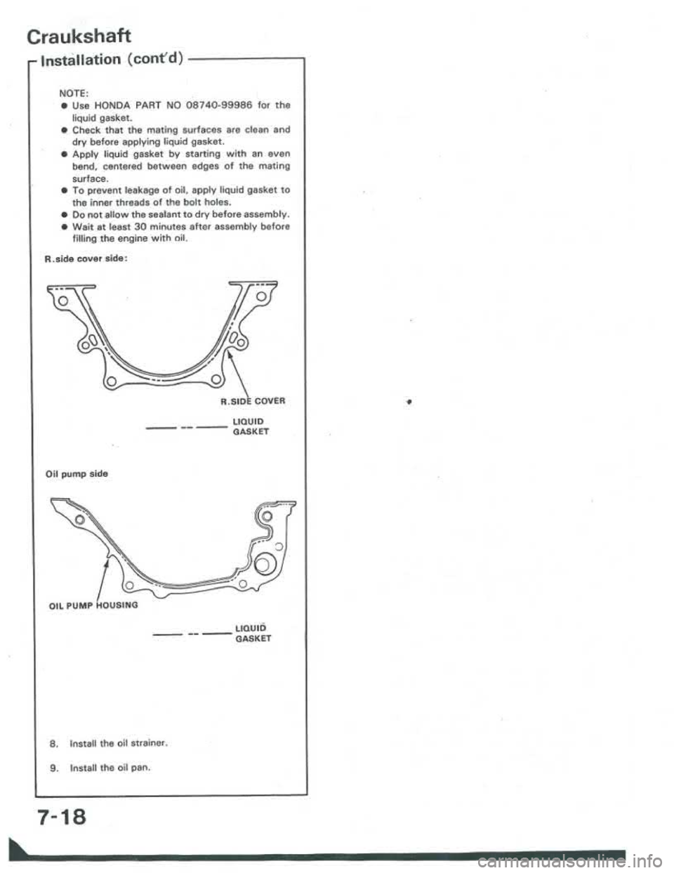ACURA INTEGRA 1986  Service Manual Online 