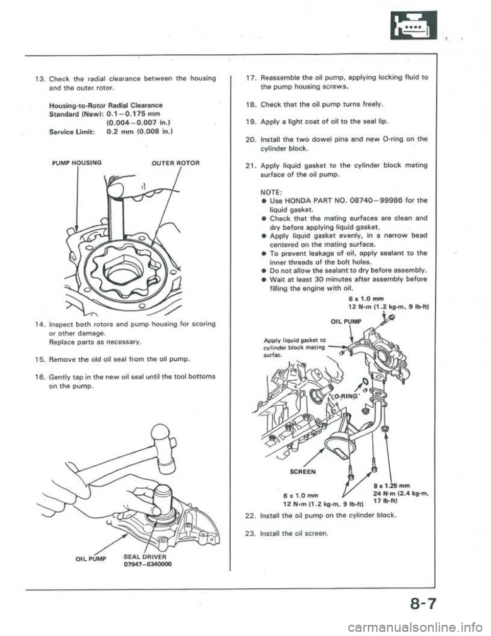 ACURA INTEGRA 1986 Service Owners Manual ACURA INTEGRA 1986 Service Owners Manual
