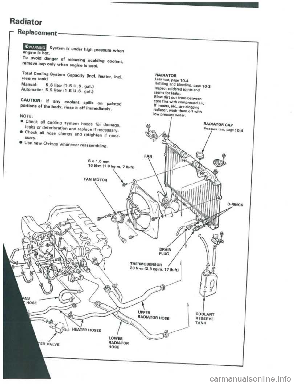 ACURA INTEGRA 1986 Service Owners Manual ACURA INTEGRA 1986 Service Owners Manual