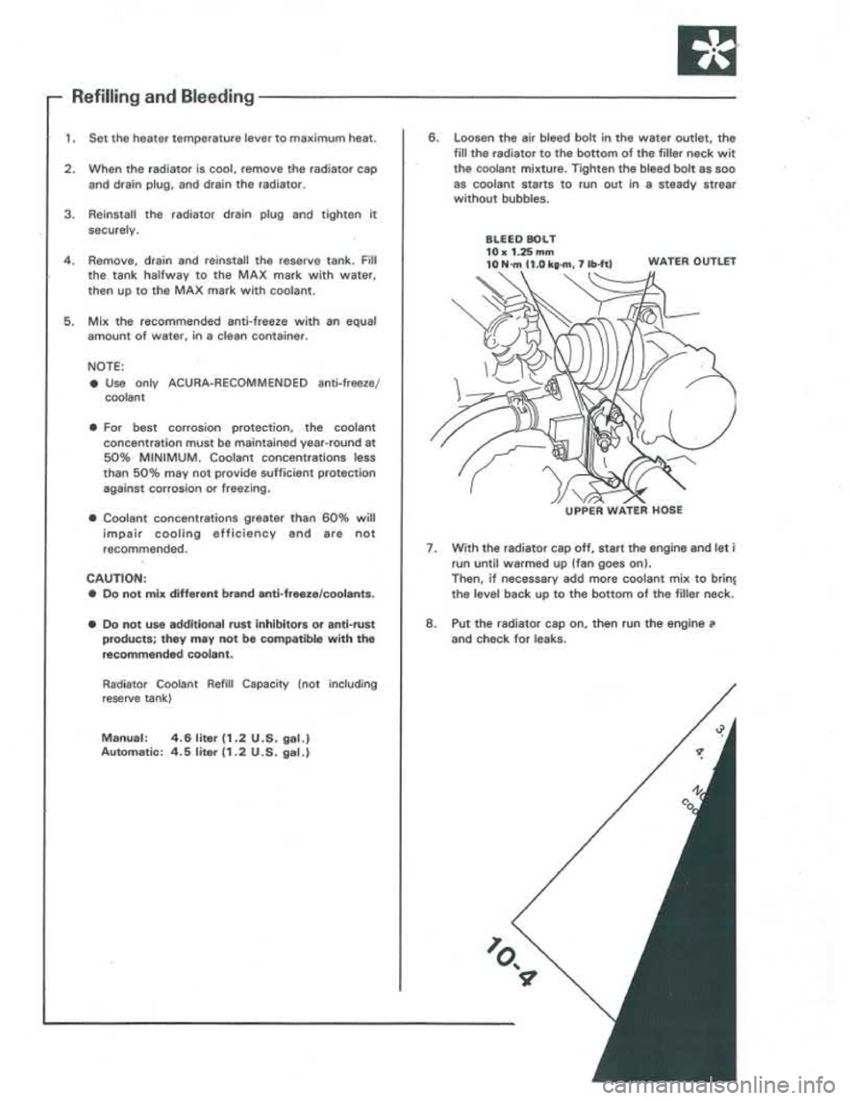 ACURA INTEGRA 1986 Service Owners Manual ACURA INTEGRA 1986 Service Owners Manual