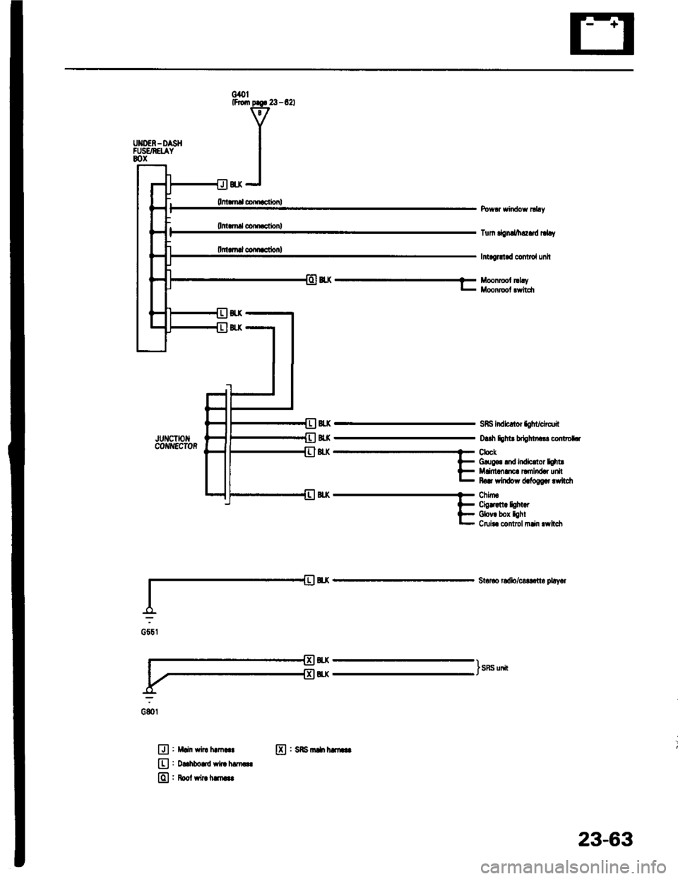 ACURA INTEGRA 1994  Service Repair Manual G,OllR!6t p.g! 23-621
I
cod$rionlPorvlr widow rlhy
Tlm demlftd.id nhy
Intaeiltad control unh
*-----ilHHlifr,
JUNCtOI{coif{EcroR
g..(
d{
n"K
SRs lidbnor loht/&dit
Daah hhr Mchinala conto{..
CloclGrler.