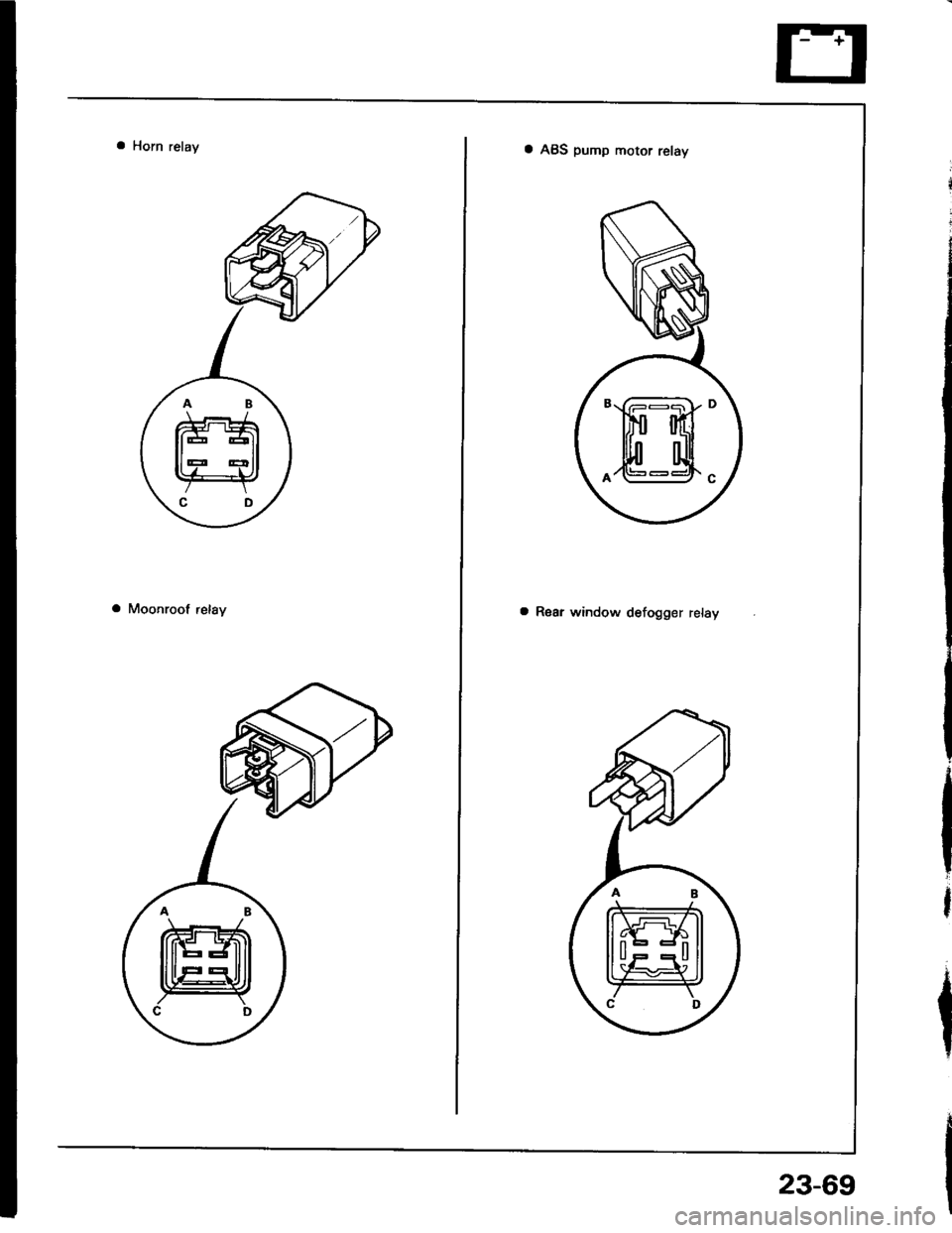 ACURA INTEGRA 1994  Service Repair Manual 8
A
D
c
23-69 