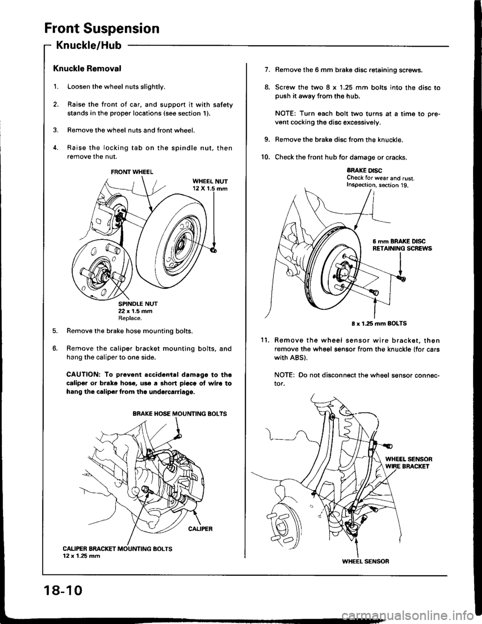 ACURA INTEGRA 1994  Service Repair Manual 