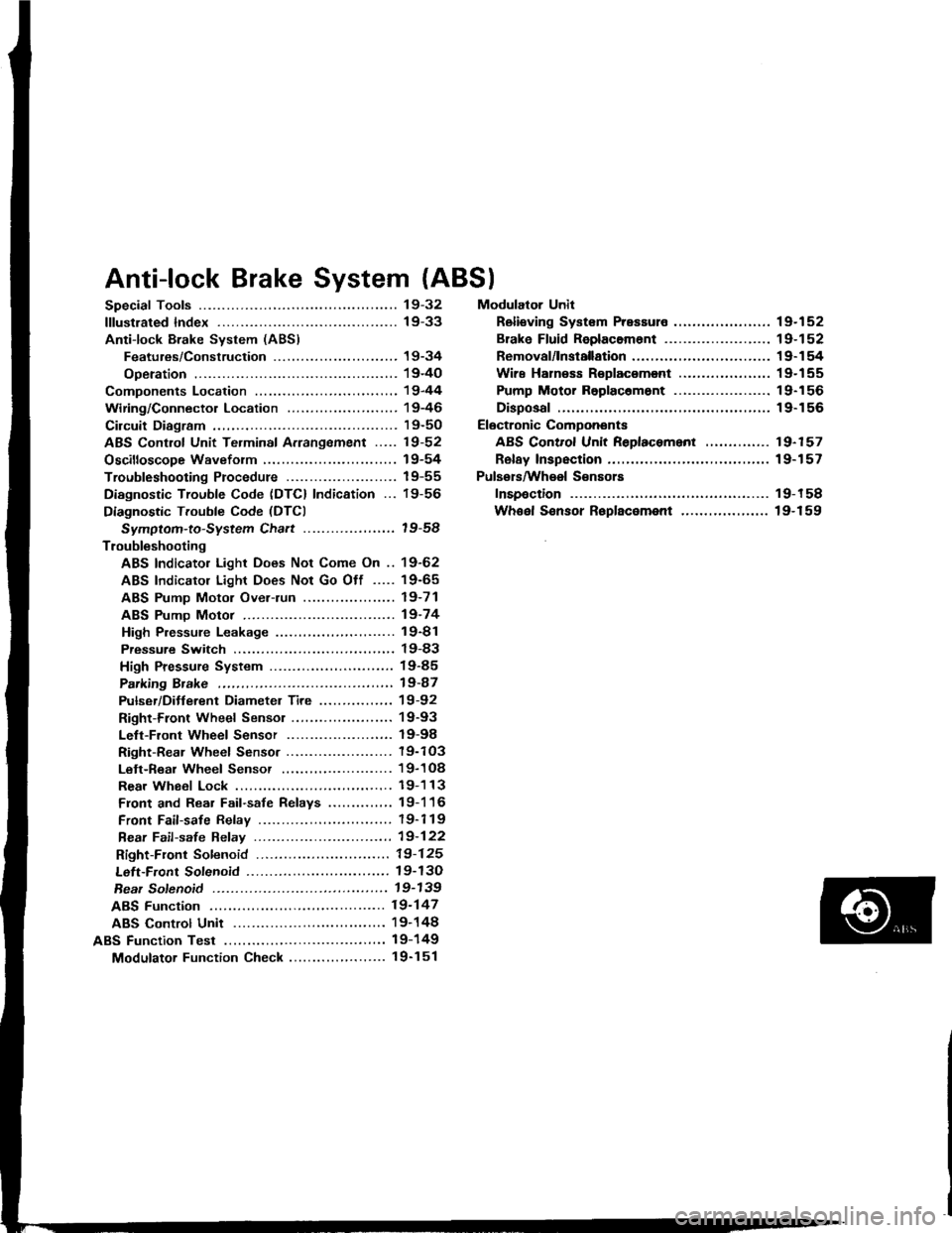 ACURA INTEGRA 1994  Service Repair Manual 