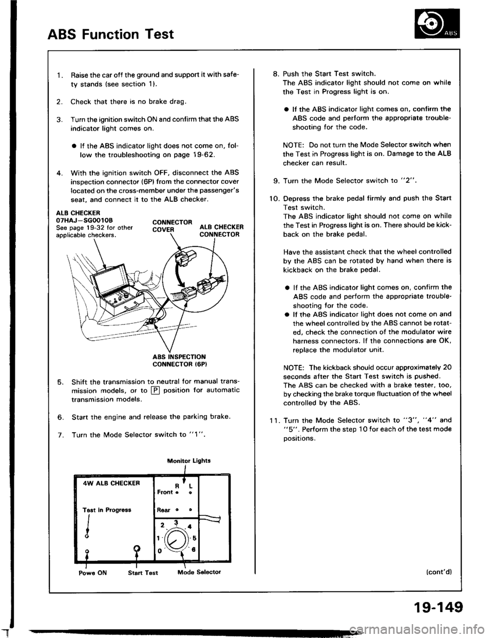 ACURA INTEGRA 1994  Service Repair Manual 