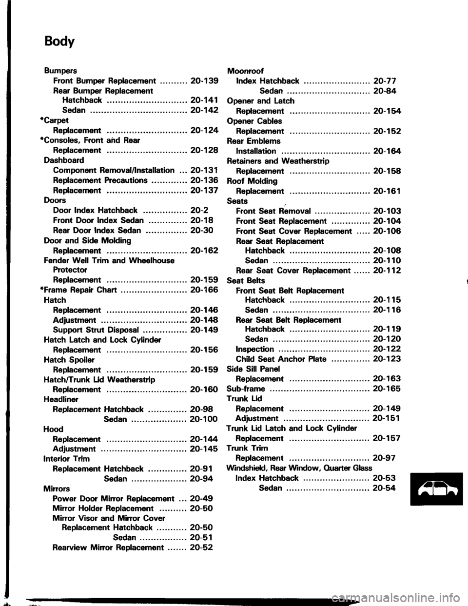 ACURA INTEGRA 1994  Service Repair Manual 