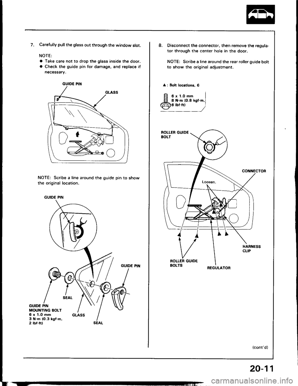 ACURA INTEGRA 1994  Service Repair Manual 